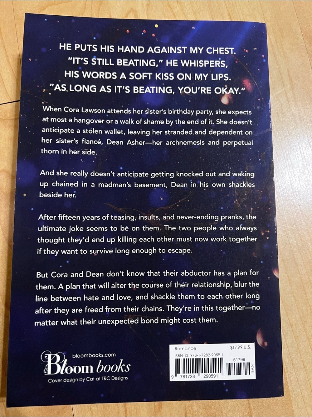 Still Beating by Jennifer Hartmann - Dark Blue Cover with Gold Heart Locket - Picture 2 of 2